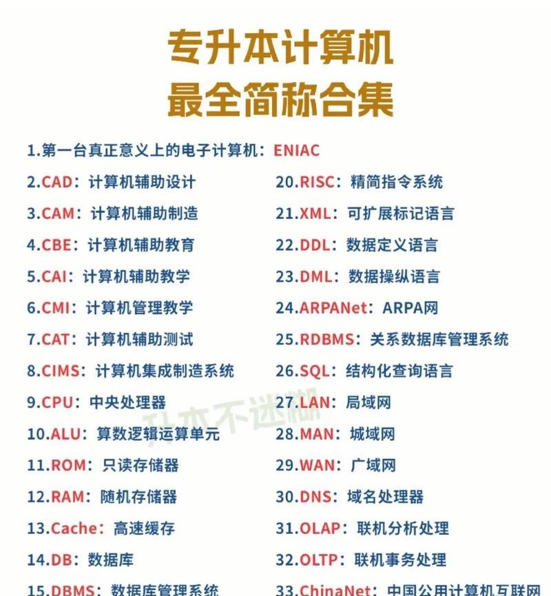 计算机体系结构有哪些新术语？它们的含义是什么？